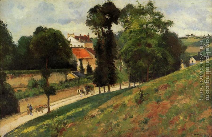 Camille Pissarro : The Saint-Antoine Road at l'Hermitage, Pontoise